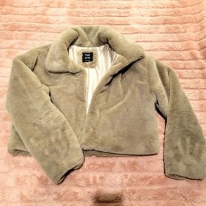 Cotton On Size 12 Fluffy Grey Jacket